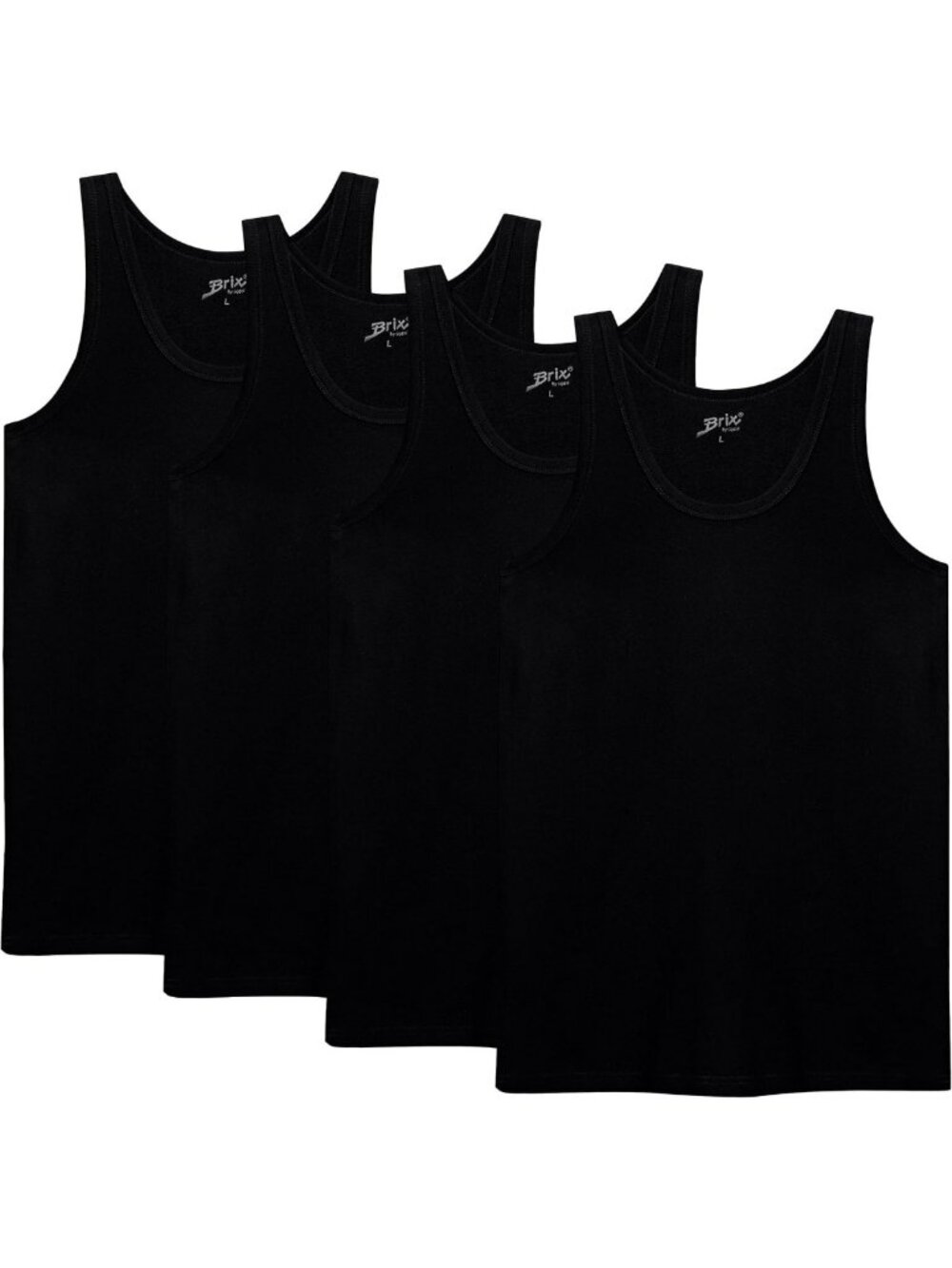 Soft Cotton Sleeveless Tank Tops - 4-Pack Men's Undershirts, Breathable Classic